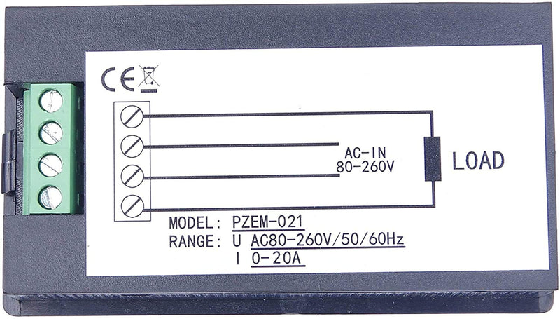 [Australia - AusPower] - AC Voltmeter Ammeter Digital Multimeter Voltage Ampere Meter Panel AC 80-260V 110v 220v 20A Electrical Volt Current Power Energy Monitor Tester Gauge with LCD Display & Built-in Shunt 