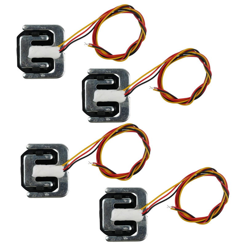 50kg Load Cell Half-Bridge Weighing Sensor Kit with HX711 Amplifier Module, Mounting Bracket for Arduino Electronics, DIY Force Measurement, 2 Sets