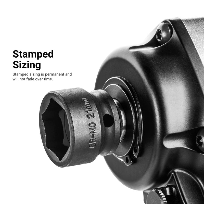 [Australia - AusPower] - Capri Tools 24 mm Stubby Impact Socket, 1/2 in. Drive, 6-Point, Metric (CP55424) 