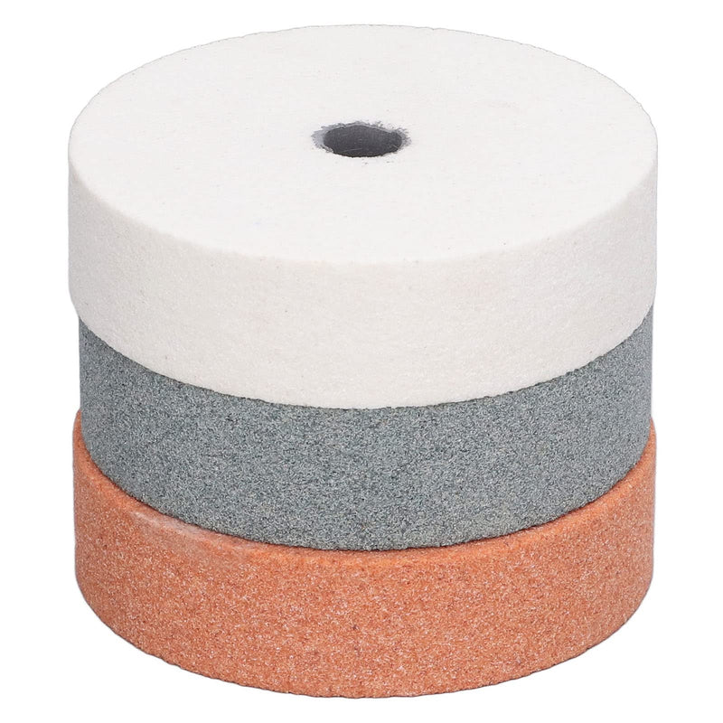 [Australia - AusPower] - 3pcs Bench Grinding Wheel Silicon Carbide Grinding Stone Base Grinding Wheel for Metal Ceramic Wood 
