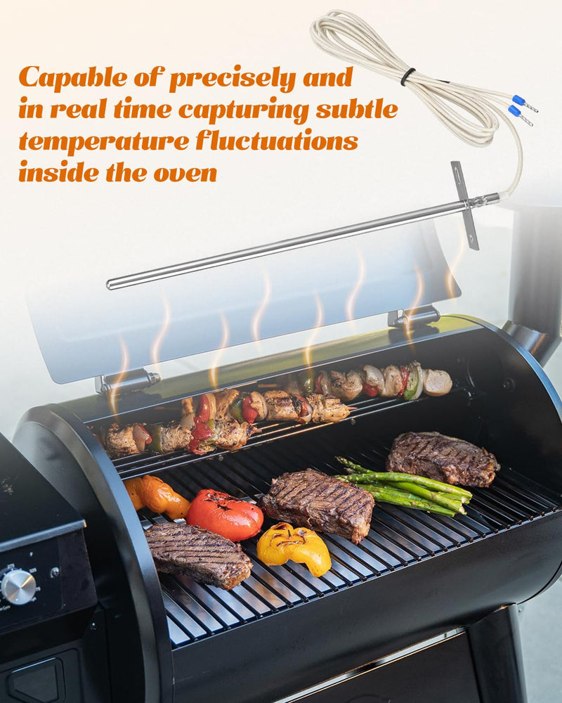 [Australia - AusPower] - RTD Temperature Probe Sensor Fit for Z-Grill 450A 5502G 5502H 550A 550B 450B Pellet Grills, Replace ZG-RTD-1 AS-TR145, Accurate Real-Time Barbecue Stove Probe 