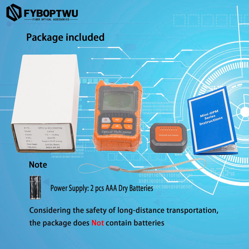 [Australia - AusPower] - 4 in 1 Function Fiber Optic Tester Portable Optical Power Meter (FC/SC/ST) & VFL 2mw Visual Fault Locator & LED, OPM & VFL, Range: (-70) dBm ~ (+6) dBm, 1pc -70 dBm to +6 dBm 