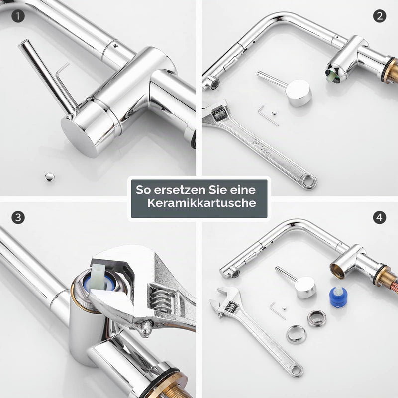 Cartridge Faucet 40mm Ceramic Cartridge for Kitchen Tap and Bathroom Tap