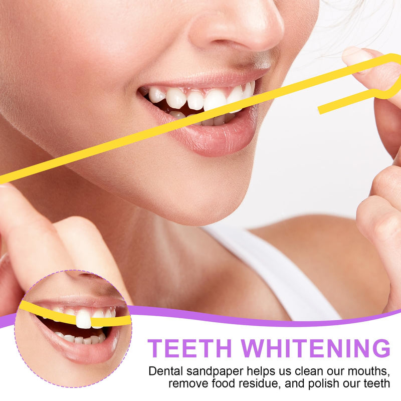 5 Volumes Tooth Sandpaper Tooth Polishing Strips Portable Tooth Sandpaper Teeth Sanding Belts Teeth Polishing for Spaces (6 m x 4 mm)