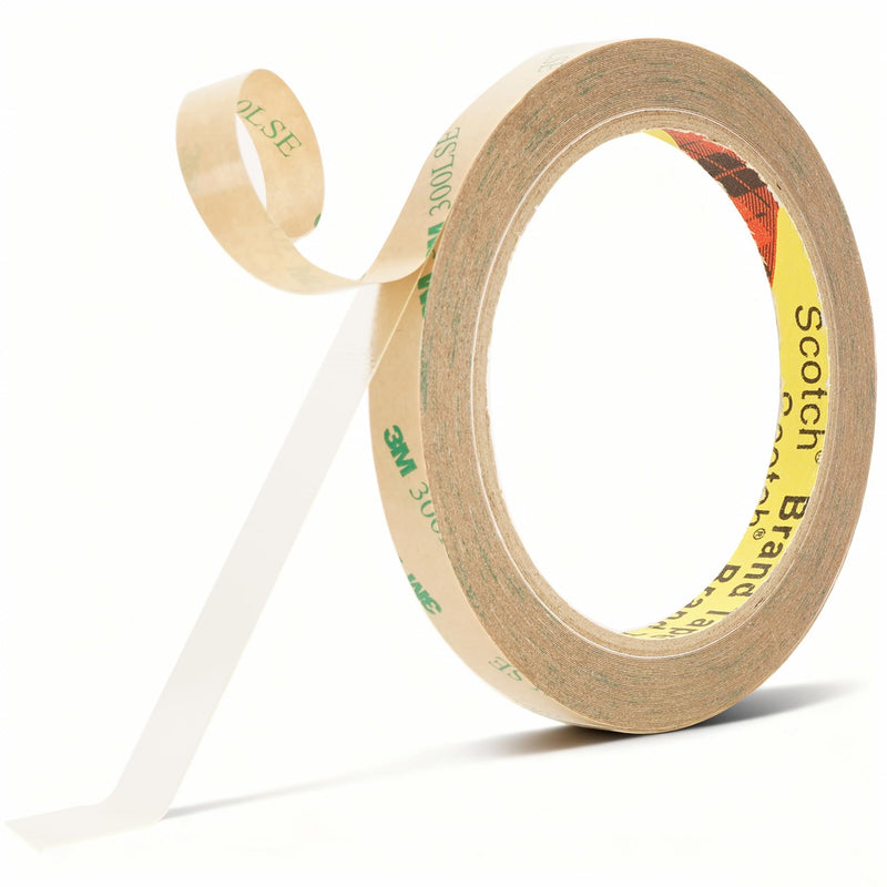 3M 300LSE Double Sided Tape Heavy Duty, 0.39" × 36 Ft Clear Ultra Thin High Strength Automotive Mounting, Waterproof for Car Trim, Mirror, Rv, LED Strips, Electronics Invisible Bonding (0.39" × 36 Ft)