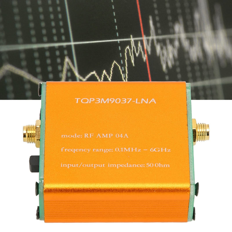 Low Noise Amplifier, 0.1 MHz-6 GHz RF Broadband Amplifier 20 dB LNA Amplifier Full Band Amplifier for Shortwave FM Radio (Ship with 2500 mAh Li-ion Battery) Ship with 2500 mAh Li-ion battery Ship with 2500mah Li-ion battery
