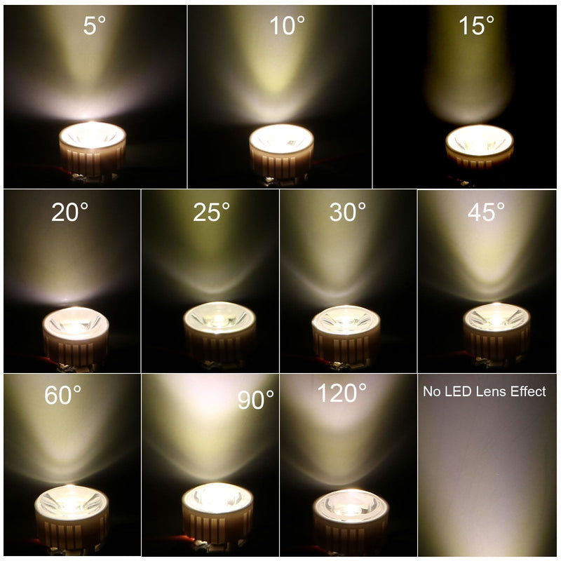 [Australia - AusPower] - PATIKIL 5 Degree 20mm High Power LED Lens, 30 Pcs Clear Acrylic Optical PMMA Smooth Surface Lenses for 1W LED Light Lamp Bulb Spotlight Panel 