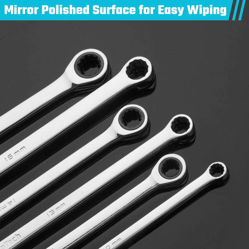[Australia - AusPower] - DURATECH 10mm Extra Long Ratcheting Wrench, Metric, CR-V Steel 