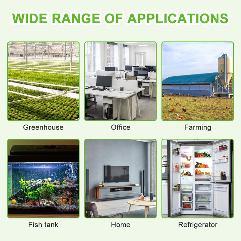 [Australia - AusPower] - Humidity Controller, Temperature Controller Socket 230 V, Humidity Controller with 3 m Sensor, Digital Thermostat Socket with LCD Screen, Temperature Switch for Humidifier, Dehumidifier 