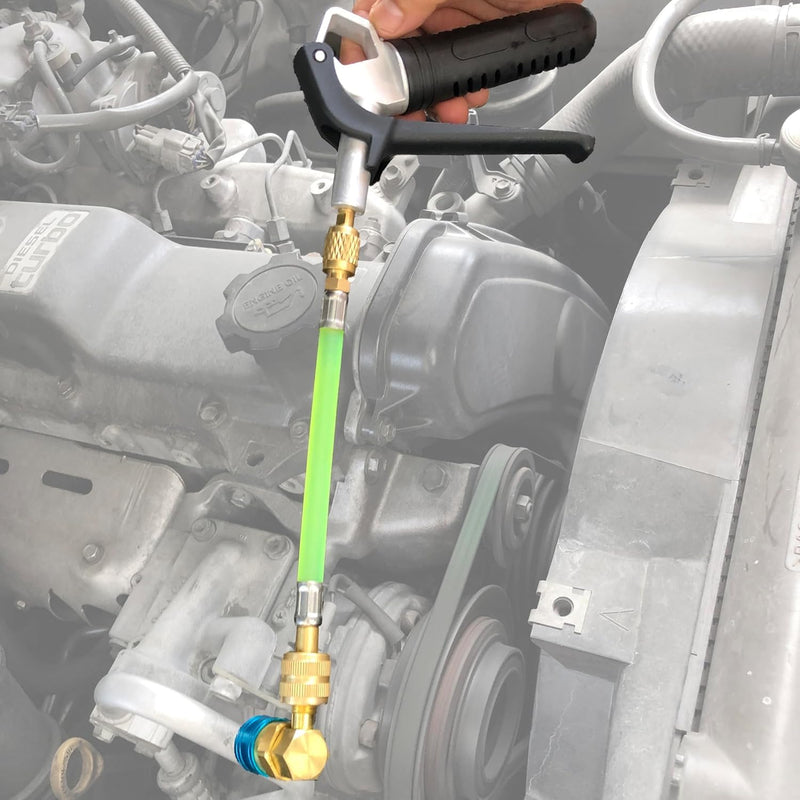 [Australia - AusPower] - Leak Sealant Injector for MVAC & Automotive | Compatible with Leak Saver AC Leak Sealer + UV Dyes | Pro Grade Reinforced Injection Gun Automotive Sealant Injector 