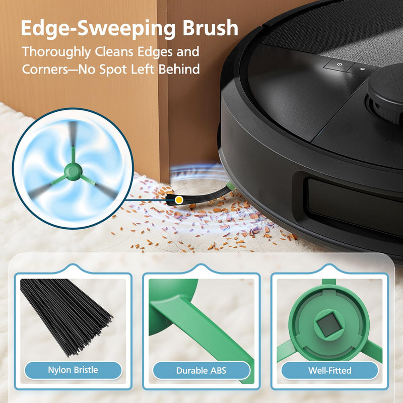 [Australia - AusPower] - 19-Pack Replacement Parts for iRobot Roomba Plus 504 Vac & Roomba Max 705 Vac Robot Vacuum, 504/705 Accessories Kit Include 2 Roller Brushes, 6 Dust Bags, 4 Filters, 6 Side Brushes, 1 Cleaning Brush 
