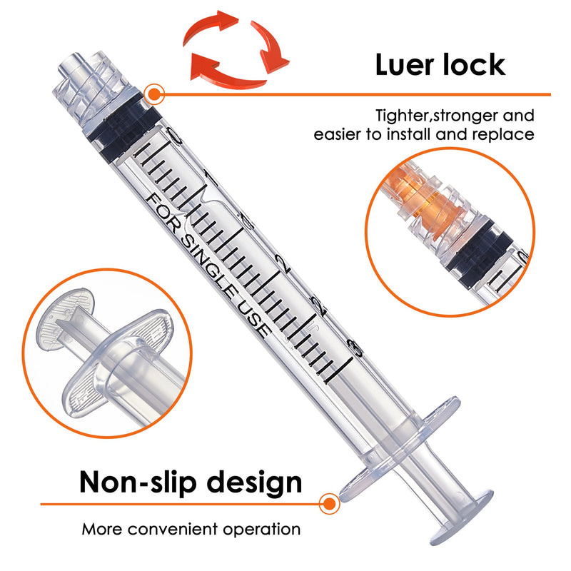 [Australia - AusPower] - 3ml/cc Luer Lock with 25Ga 1inch Individual Wrapped Pack of 50 