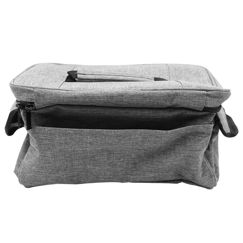 Sarini Medical Supplies Bag, First Aid Bag Empty, Nurse Bag with Detachable Dividers for Home Health Care, Hospice Visit, Travel, Or Emergency Event (Grey, Bag Only)