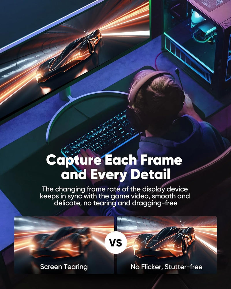 Snowkids 8K 2.1 50 FT Long Fiber Optic HDMI Cable, Unidirectional 48Gbps High-Speed HDMI Cables Cord, 4K 120Hz 144Hz Compatible for TV/Laptop/PS-5/X-box/Projector/Entertainment/Sound System & More 50feet Black 1