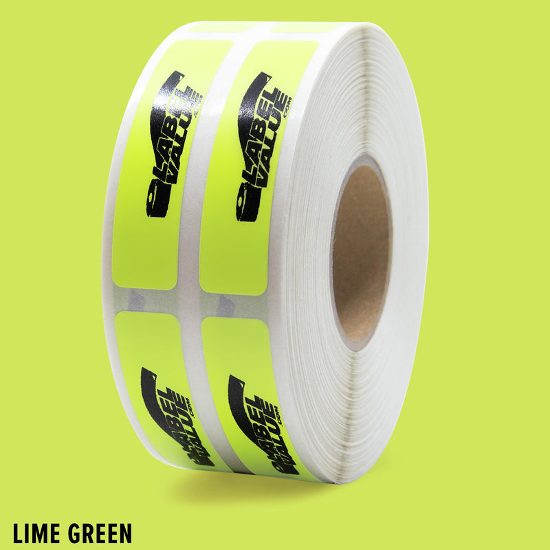 LabelValue Brand - Custom Printed .375” x 1.625” Custom Stickers - 1000 Labels/Roll | Customizable with Text and Graphics - Use for Business or Personal Projects