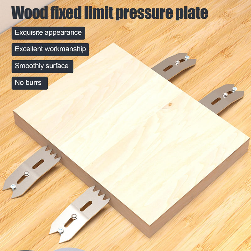 [Australia - AusPower] - Aramox 4 Piece Woodpeckers Clamp Dogs for Plate Smoothing Router Wood Plate Fixing Clamp Woodworking Boundary Clamp Set 