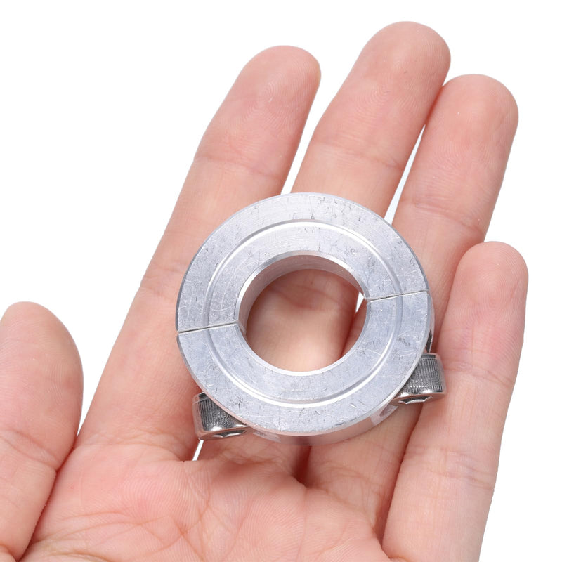 [Australia - AusPower] - uxcell 4pcs Double Split Clamp-On Shaft Collar for 3/4" Shaft, Two-Piece Clamping Collar, 1-1/2" OD, 1/2" Thickness, Aluminum Alloy Set Screw Split Collar Clamp 