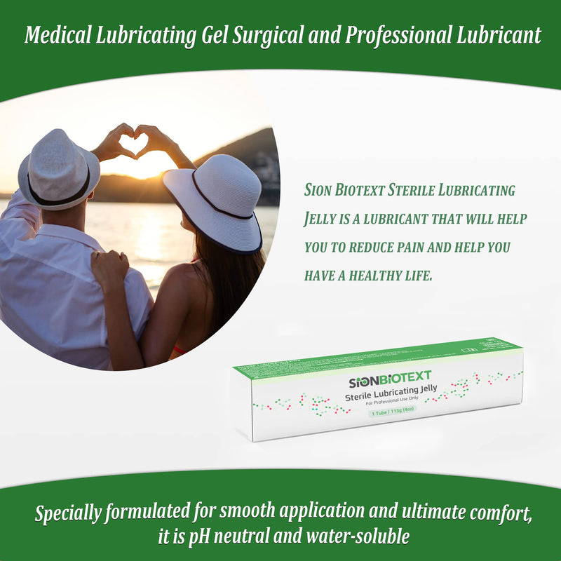 [Australia - AusPower] - Sterile lube Water Based Gel Lubricating Jelly Smooth Consistency - lube Water Lubricant 113g Tube 4 Fl Oz (Pack of 1) 