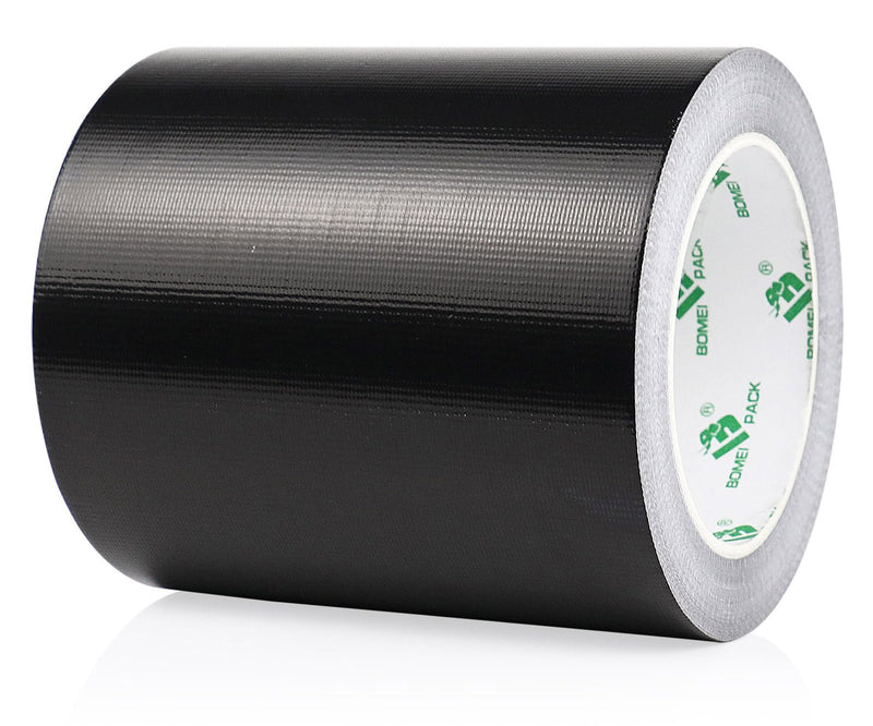BOMEI PACK Adhesive Black Aluminum Foil Heat Shield Tape Barrier 5in x 66ft, Fiberglass Thermal Insulation Reflective Material High Temp Protection 1 Pack 5inch x 66ft