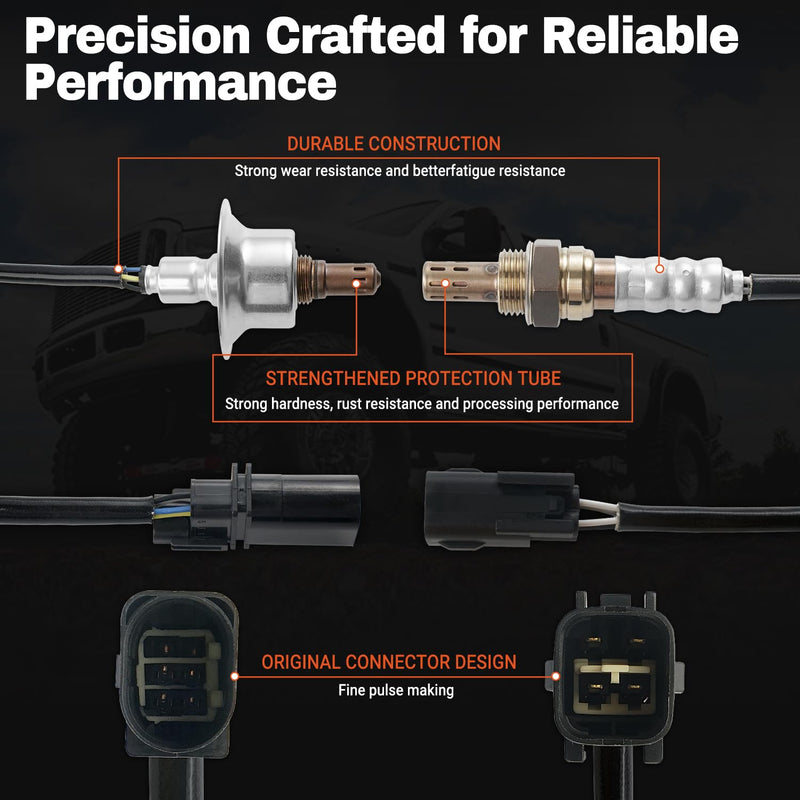 [Australia - AusPower] - 2 PCS Oxygen Sensor Upstream Downstream O2 Sensor Compatible with 2.0L 2.4L 2009-2015 Hyundai Santa Fe Tucson Sonata, Kia Forte Forte5 Optima Rondo Sorento Replace 234-5029 234-4238 