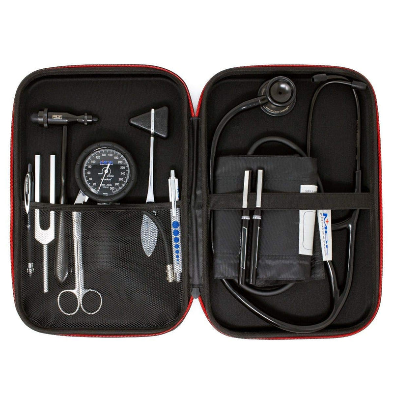 [Australia - AusPower] - MDF Instruments, Hard Case for Classic Cardiology, MD One® & Acoustica® Stethoscopes, Reflex Hammers, Sphygmomanometers, Penlights - Mesh Pocket for Doctor & Nurse Accessories - Large (MDFSCL12) 