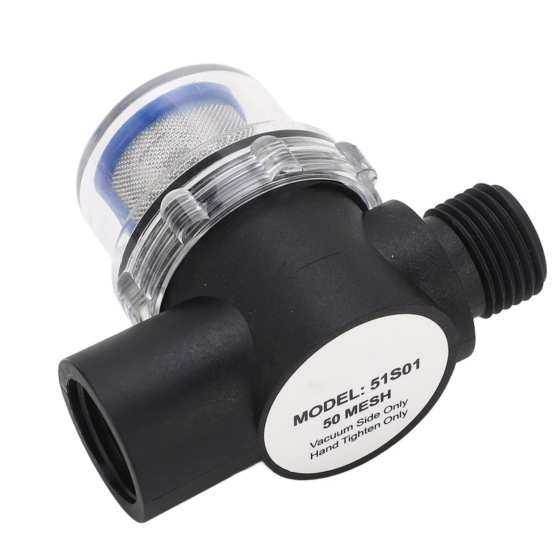 [Australia - AusPower] - Aramox 1/2-in-14 Female Thread Plastic Inline Filter 50 Mesh Strainer Water Strainer Pipeline Strainer 