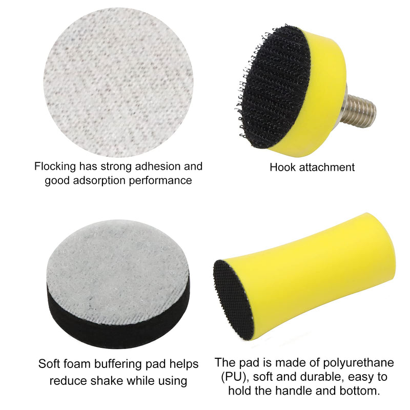 [Australia - AusPower] - VIBRATITE Pack of 185 Sanding Discs 25 mm Velcro Wet Dry Sanding Pads (Grit 60-10000) Sandpaper Sanding Tool with 1/8 Inch Shank for Wood Metal Mirror Jewellery Polishing 
