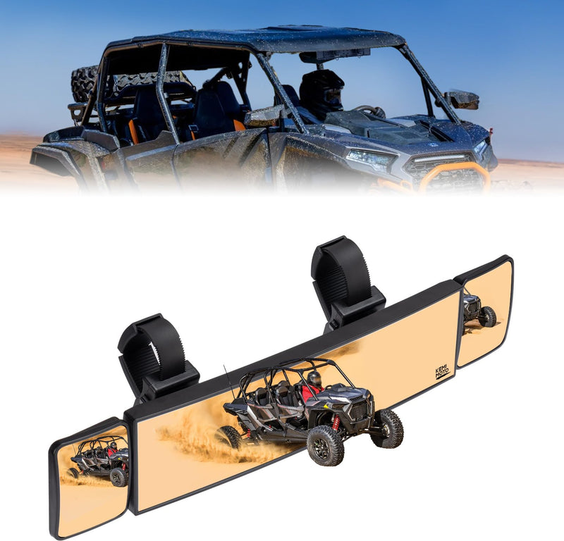 [Australia - AusPower] - KEMIMOTO Large UTV Rear View Mirror 2 Convex Mirror with 1.5"-2" Sturdy Clamp Compatible with Polaris RZR/CFMOTO/Talon/Pioneer/Can-Am X3/Teryx, Multi-Angle Adjustment Quick Install Mirrors 