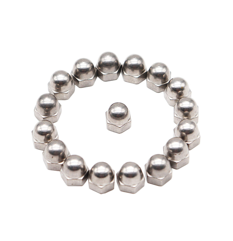 [Australia - AusPower] - binifiMux 100pcs M4-0.7mm Acorn Cap Nuts, 304 Stainless Steel / A2-70/18-8, Plain Finish, DIN1587 M4 100pcs 