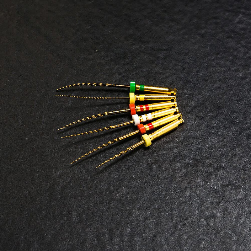 [Australia - AusPower] - Dental Endodontic Niti Rotary Files 6PCS X3-Pro Glod Taper Endo Root Canal Treatment File (31MM Assorted) 31MM Assorted 
