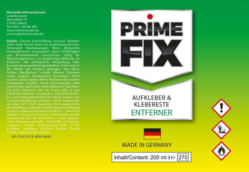 [Australia - AusPower] - Prime Fix Label Remover, Sticker & Adhesive Residue Remover 200 ml 1 