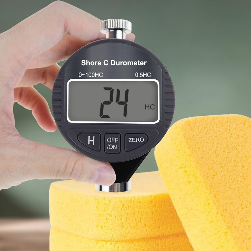[Australia - AusPower] - Digital Hardness Meter Durometer Hardness Tester - Portable and Versatile for Measuring 0-100HD Shore A/C/D Hardness of Rubber, Tires, Plastics, Thermal Plastics, Flooring, and Bowling Balls 