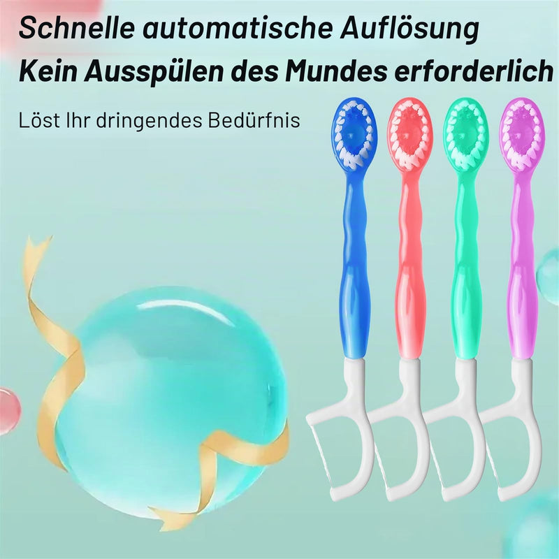 Pack of 26 Mini Travel Toothbrushes, 5-in-1 Toothbrush & Floss, Toothbrushes with Toothpaste, Mini Travel Toothbrushes, Travel Toothbrush, Tongue Scraper (Mixed Pack)