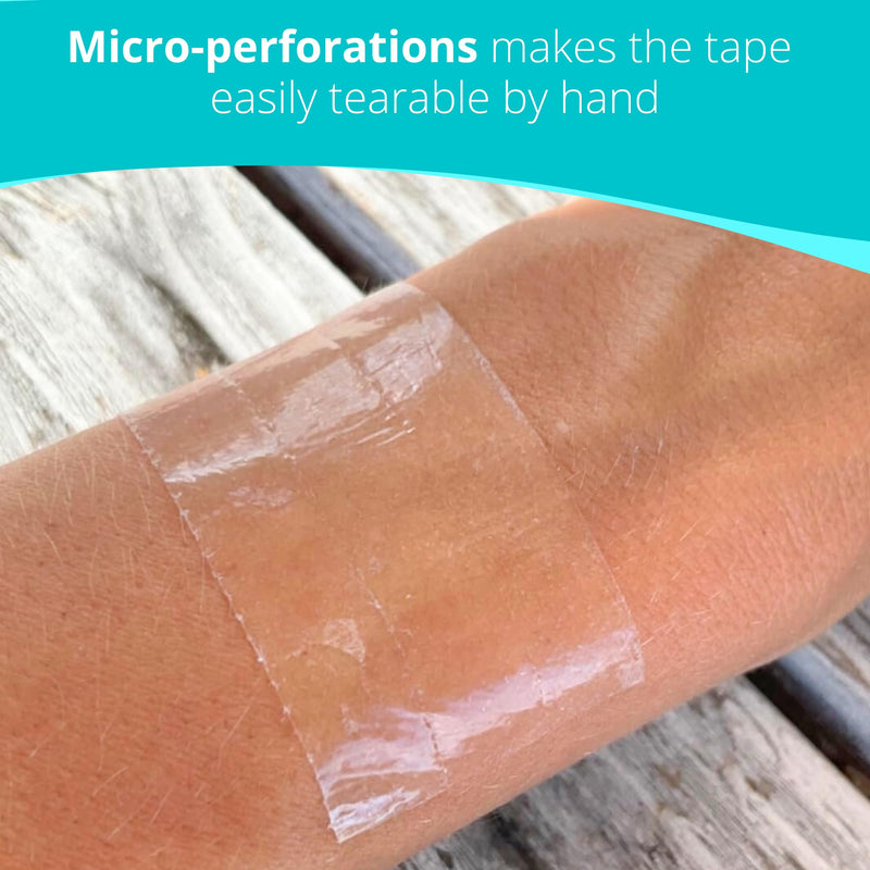 [Australia - AusPower] - Silicone Tape for Skin Medical Silicone Tape Silicone Skin Tape Soft Silicone Tape Hypoallergenic Tape for Sensitive Skin Pain-Free Removal Tape Secures Dressing 1” 2" Wide (1.5ydx1.0in) 1.5ydx1.0in 