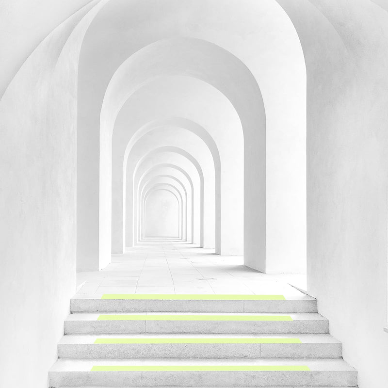 PATIKIL 0.4" x 16.4Ft Glow in The Dark Tape, Neon Luminous Reflective Waterproof Stickers PVC Warning Tape Self Adhesive for Stairs Tread Step Indoor Outdoor, Fluorescent Green 1