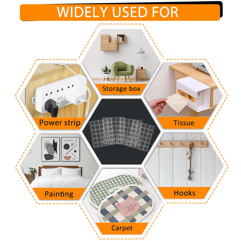 BXI 120 Pcs Heavy Duty Double Sided Tape, Thick Adhesive Tape Mounting Squares 1.57 inches, Removable Strong Sticky Nano Tape Special for Acoustic Foam, Felt Sound Panels, Wall and Craft