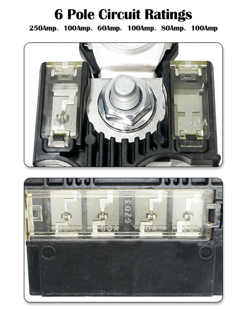 [Australia - AusPower] - Fusible Fuselink Battery Fuse with Positive Battery Terminal Fits for Nissan Armada Frontier Pathfinder Xterra Infinity QX56 QX80 Battery Fusible Fuselink Fuse with M8 and M6 Nuts Replace 24380-89914 