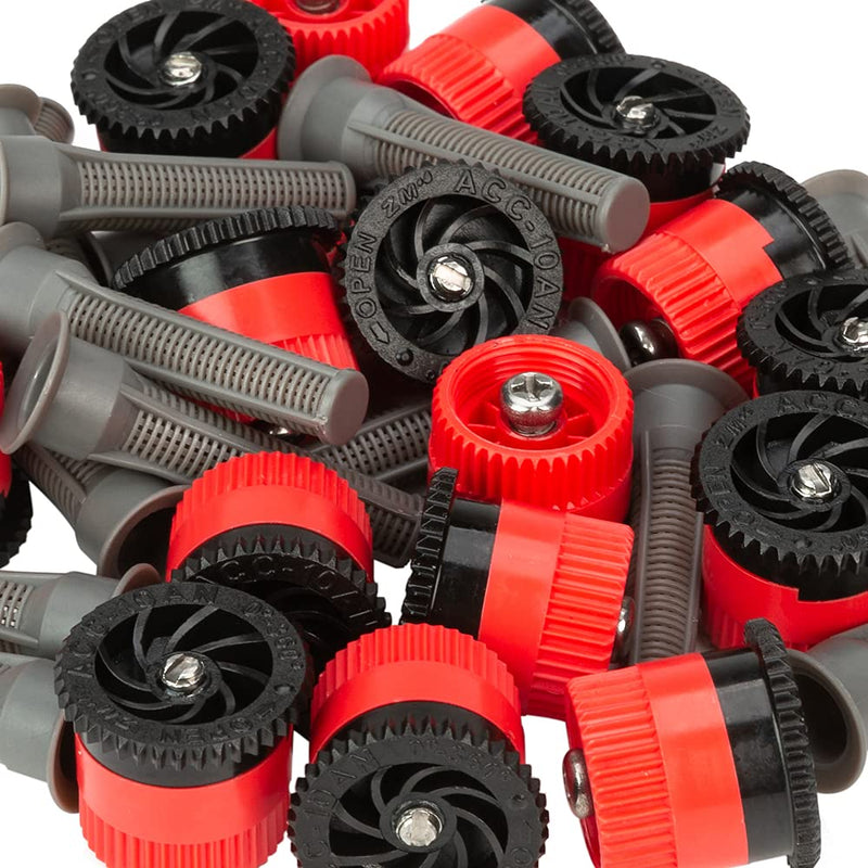 [Australia - AusPower] - Replacement Pop up Rainbird Sprinkler Heads, 16PCS Adjustable Sprinkler Nozzle Variable Arc Nozzle Irrigation Drippers Sprinklers 9.8 Feet Compatible with Hunter, Orbit Pop-up Sprinklers, (10 Van) Red 