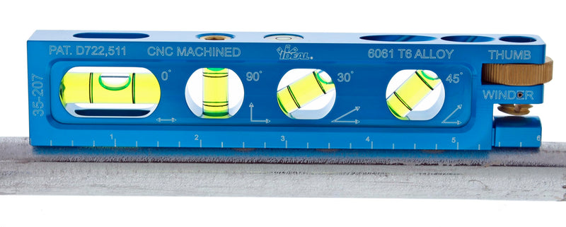 [Australia - AusPower] - IDEAL Electrical 35-207 6 in. Electrician Level With 4 Vials And Magnetic Jaw 
