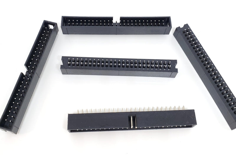 [Australia - AusPower] - 25-Pack 50P DC3 2.54mm 0.1" Pitch 50 Pins Male Box Headers 2x25 Dual Rows 50 Pins Male Straight Pin PCB DIP, Double-Row 2x25 50-P 2.54 mm DCS IDC Connector 