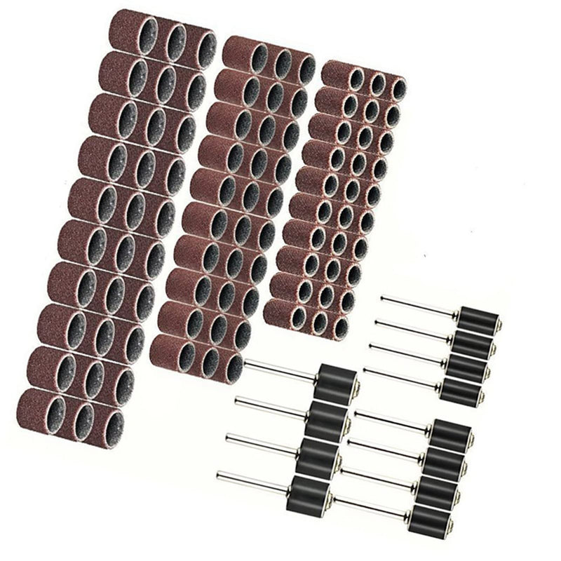 [Australia - AusPower] - 12 x 9 x 4 1/4 Sanding Drum Pack of 102 Sanding Belt Sand Drum Rotary Sanding Ring Sanding Polishing Tool 
