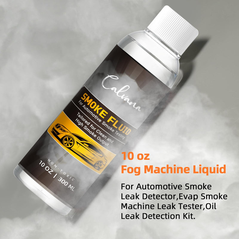 Calvana (2-Pack 10 fl.oz Smoke Machine Liquid, Oil Leak Detection Kit, for Automotive Smoke Leak Detector 2