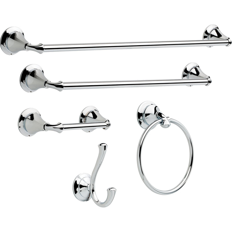 Delta Pivoting Toilet Paper Holder | Polished Chrome | Wall Mount | Linden Bathroom Accessories 11 x 4.5 x 3.25 Inches