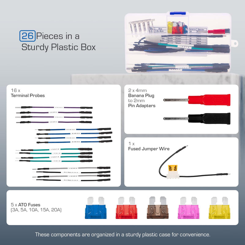 [Australia - AusPower] - TP-300-A GM Terminal Test Probe Kit | Fits GM Vehicles | Electrical Connector Test Kit | Affordable Alternative to J-35616, EL-35616-300A | 