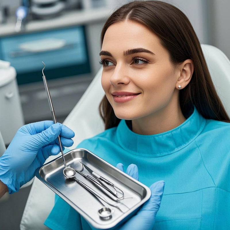 [Australia - AusPower] - Stainless Steel Trays, 4 Pack Metal Tray Medical Tray Dental Procedure Tray, Lab Instrument Tools Trays Small Flat Trays for Surgical, Dental, Tattoo, Nail Tools (4, 8.6" * 4.4" * 0.8") 8.6" * 4.4" * 0.8" 