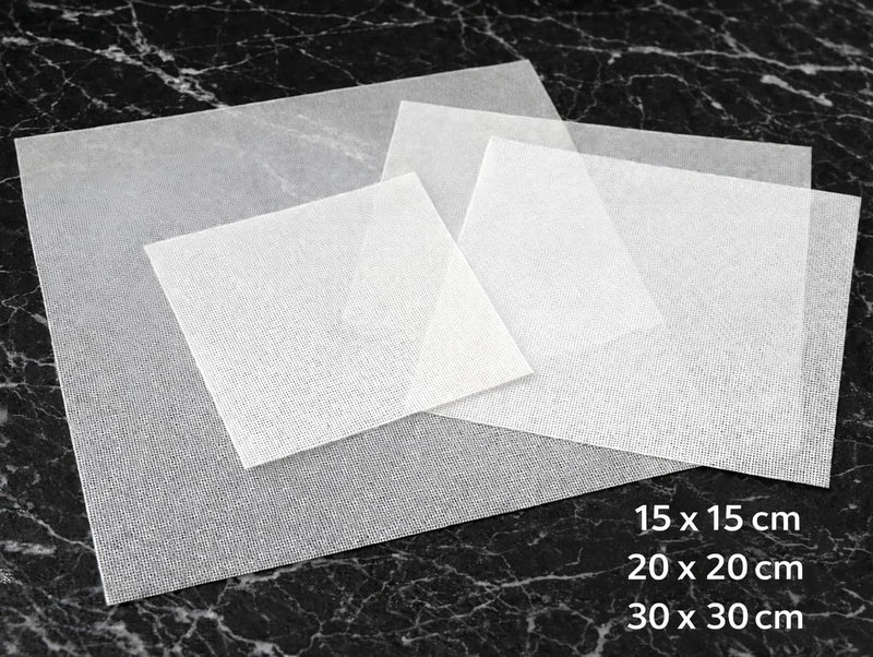 Nylon Mesh Pressing Wraps without Seam, Seamless Nylon Press Film, 15 & 25 Micron Filter Fabric, Heat Resistant & Tear-Resistant Press Sheets, Fine Mesh Filter Cloths (15 Micron, 20 x 20 cm) 20x20cm 15 micron