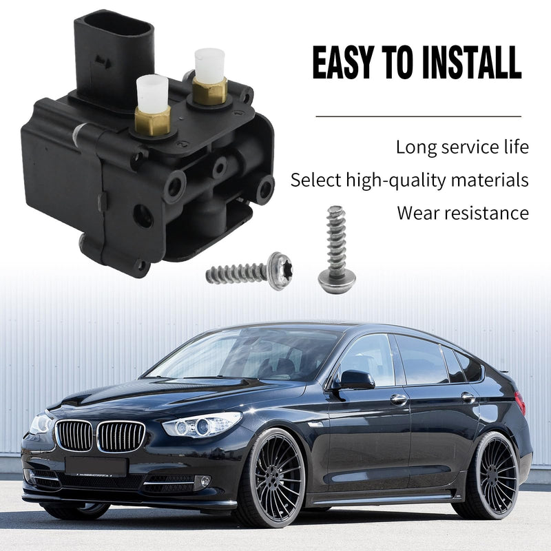 [Australia - AusPower] - Air Suspension Solenoid Valve Block Replacement for 2009-2017 BMW 535i/535i GT/550i/550i GT/740i/740LD/740Li/750i/750Li/760Li, Replaces 37206875176, 37206789450 