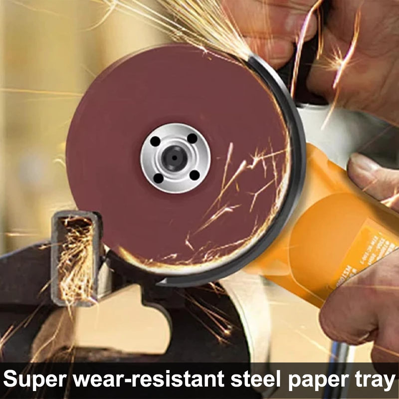 [Australia - AusPower] - Pack of 2 Fibre Discs 125 mm Sanding Discs Angle Grinder Sanding Disc Grinding Attachment for Angle Grinders Compatible with Grinders and Grinders with an Inner Diameter of 14 mm 