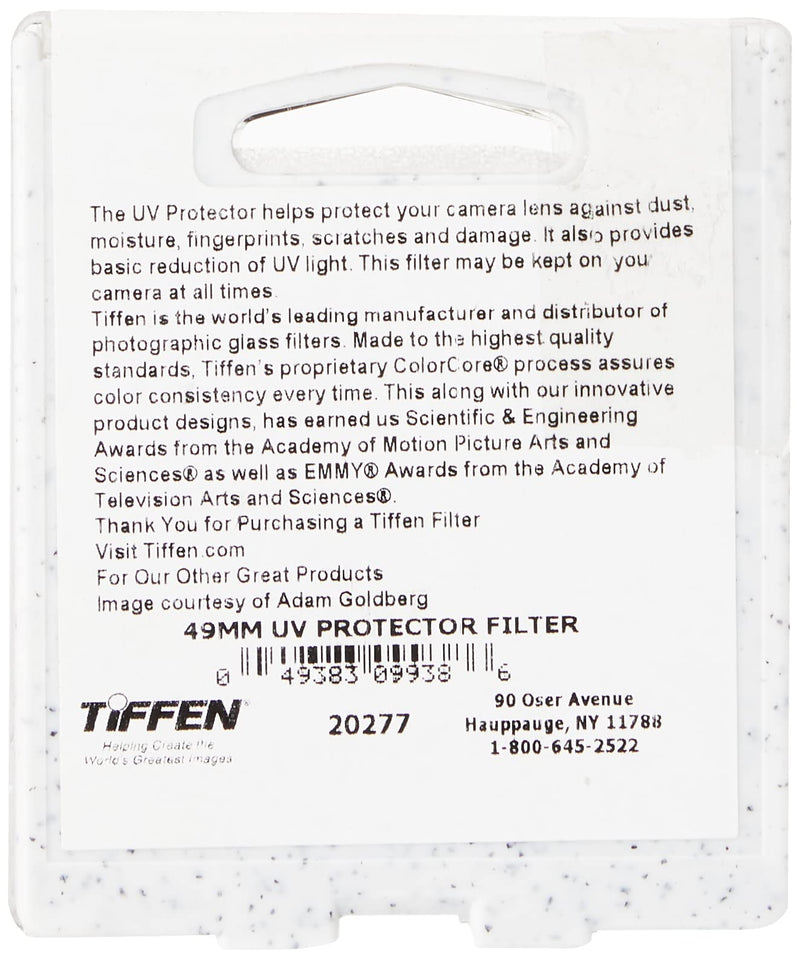 [Australia - AusPower] - Tiffen 49UVP 49mm UV Protection Camera Lens Filter , Black 