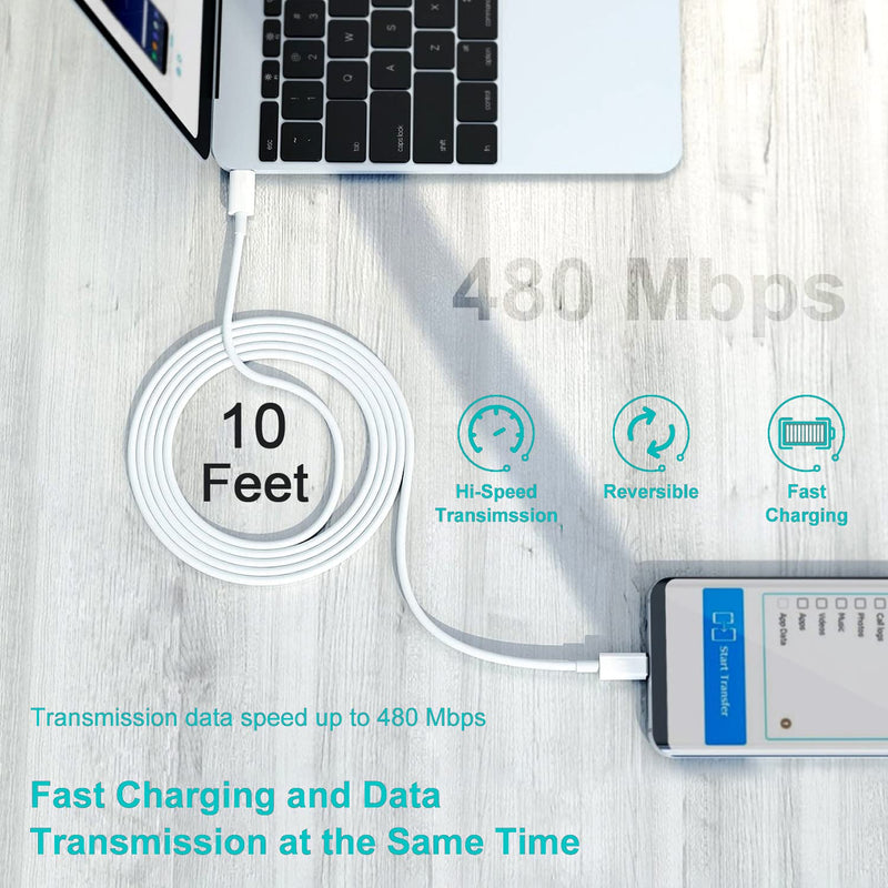 [Australia - AusPower] - iPad Fast Charger, 20W iPad Pro Charger with 10FT iPhone 15 Charging Cable for iPhone 15/15 Pro/15 Pro Max/15 Plus, iPad 10th, iPad Air 5/4th, iPad Mini 6th, iPad Pro 12.9/11 inch 2022/2021/2020/2018 